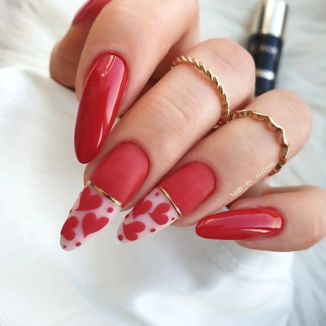 unghii cu gel ziua indragostitilor