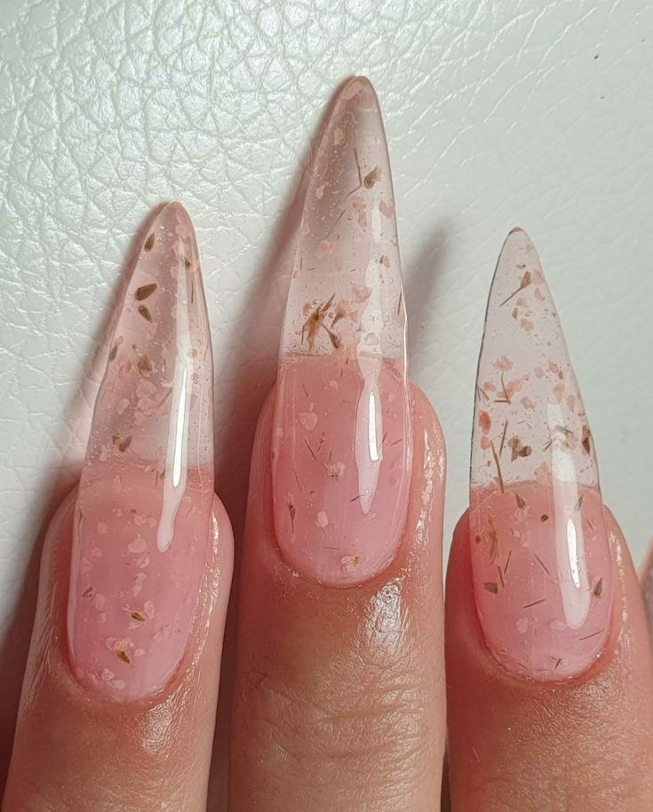 modele noi unghii cu gel transparente