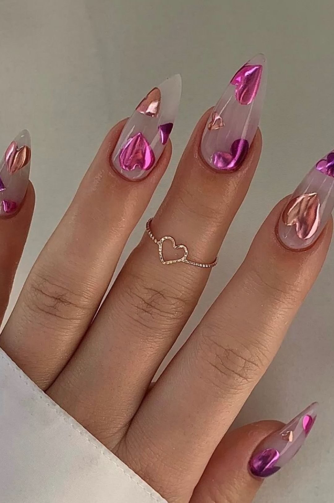 poze cu unghii transparente