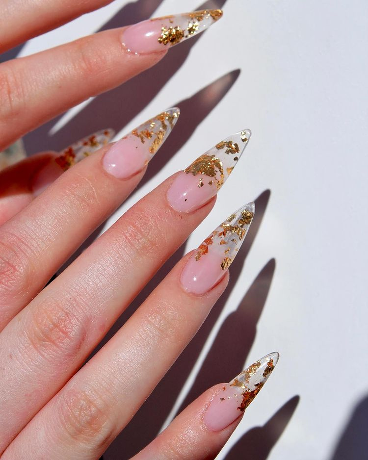 idei unghii cu gel transparent