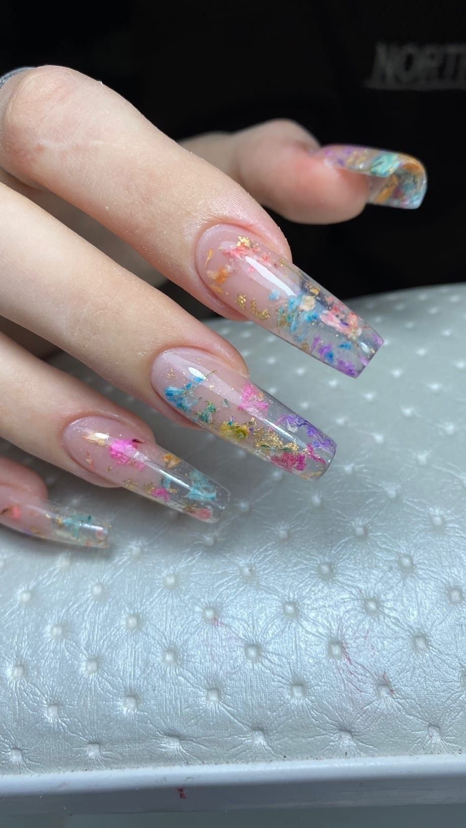 model unghii cu gel transparent