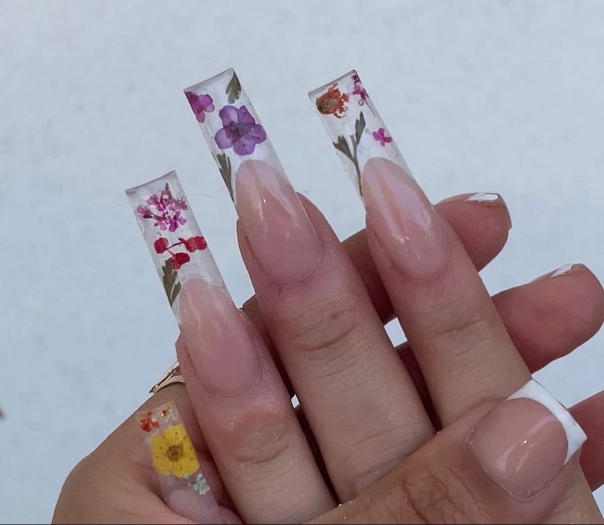 idei unghii cu gel transparente