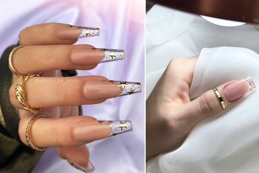 Zeci de modele de unghii cu gel transparent pe care sa le incerci